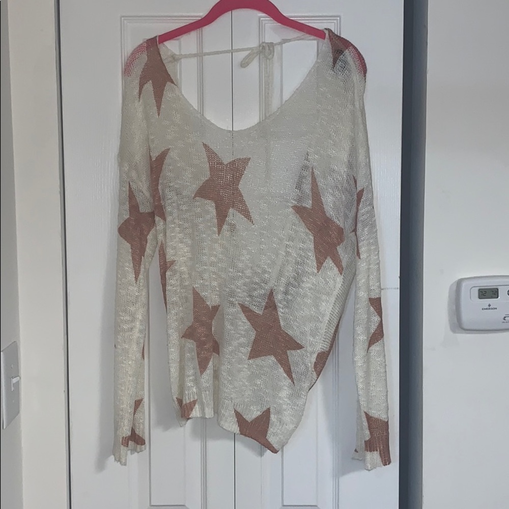 Open bar star sweater
